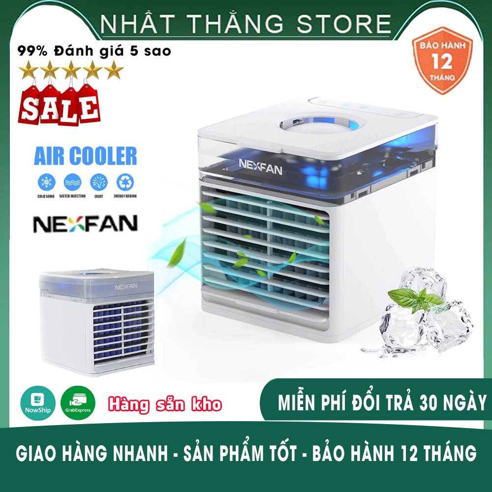 Quạt Điều Hòa Hơi Nước Mini NexFan, Quạt Phun Sương Tạo Độ Ẩm 3 Chế Độ Gió Làm Mát Dung Tích 500ml - Mẫu Mới 2021