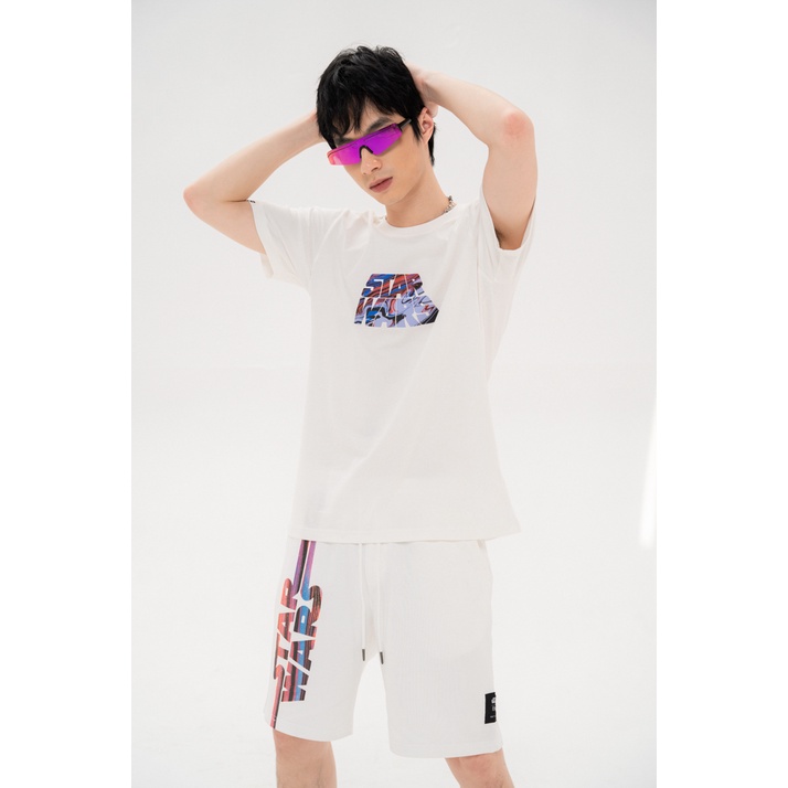 Quần Shorts BOO Nam Dáng Rộng In Graphic Starwars BZL Phong Cách Gen Z
