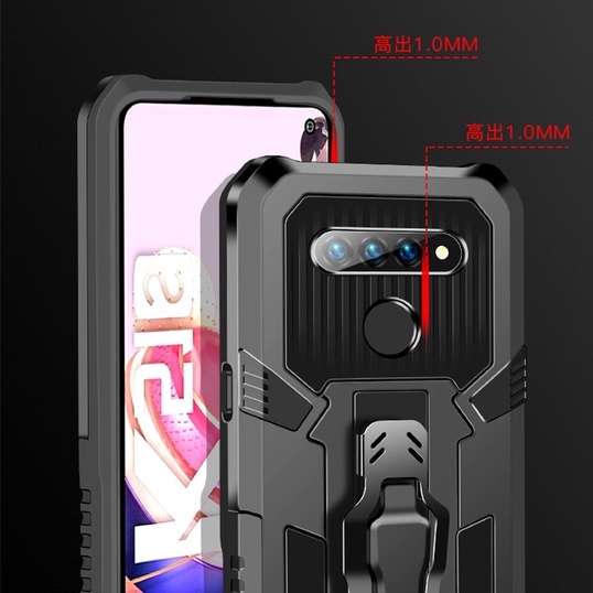 Ốp Điện Thoại Pc+Tpu Có Vòng Đỡ Bảo Vệ Cho LG K41S K51S K51 K61 K31 Stylo 6 7 4G5G Aristro 5 Pro