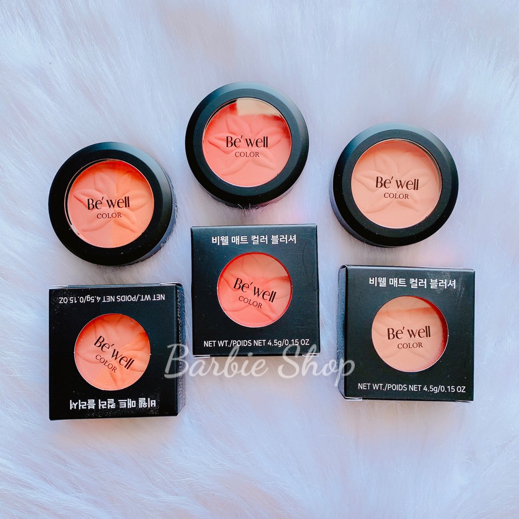 Má Hồng Be Well Matte Color Blusher 4.5g Đủ Màu