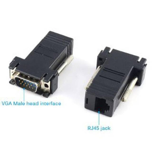 Đầu Chuyển Đổi Vga Sang Lan Rj45 / Lan Sang Vga