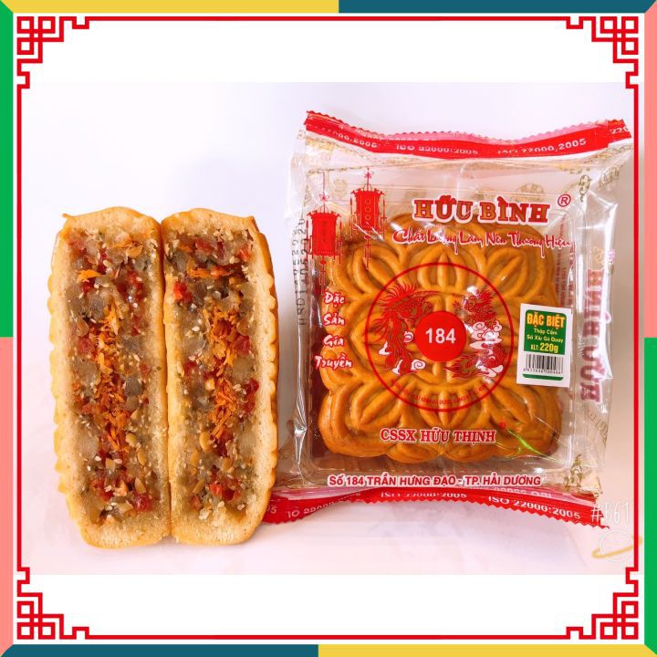 Bánh Trung Thu Nhân Thập Cẩm Hữu Bình - 01 chiếc 220g