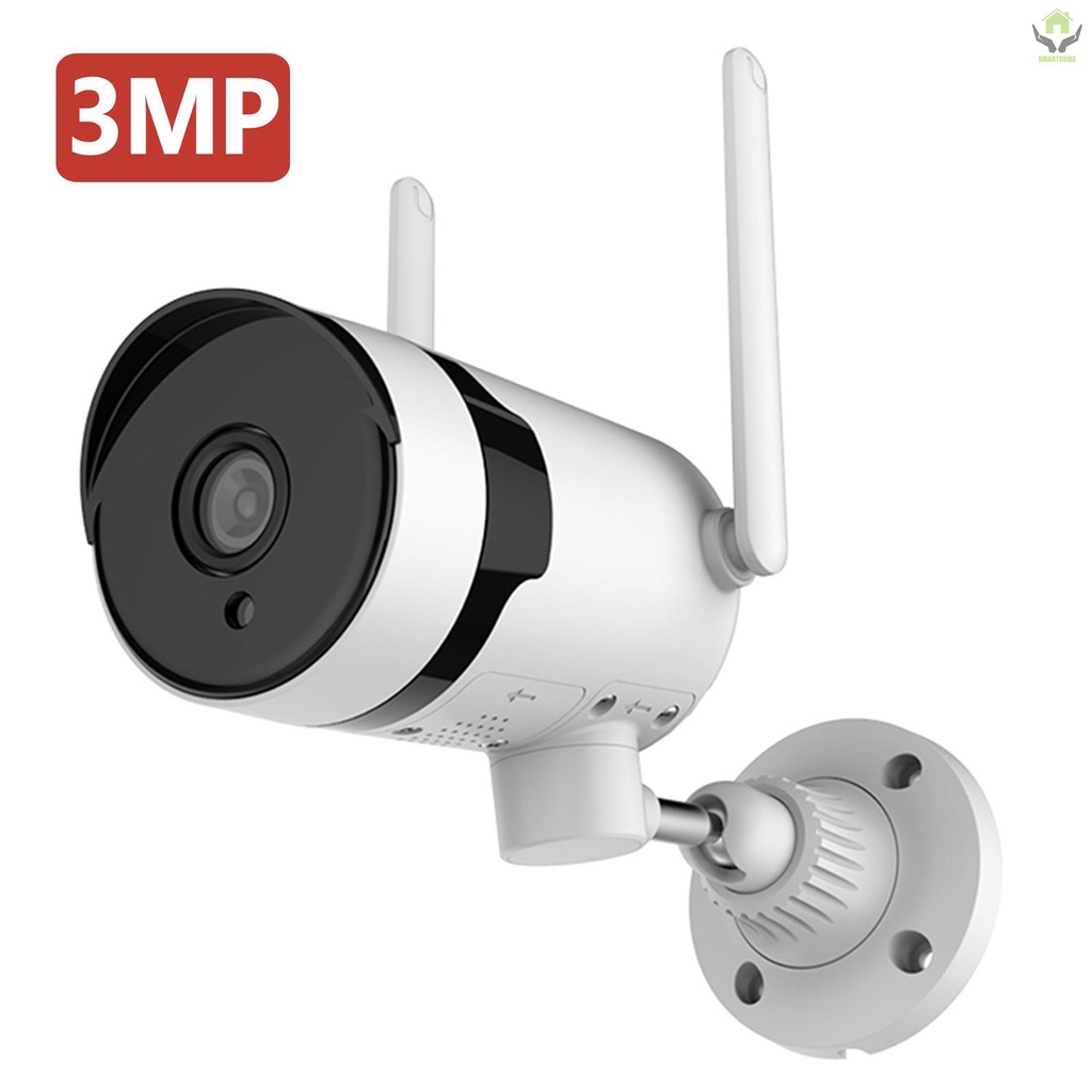 Camera An Ninh Không Dây 3mp Hd Ip66 Chống Nước Với Tầm Nhìn Ban Đêm Và Điều Khiển Từ Xa