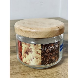 Hũ Thủy Tinh Ocean Nắp Gỗ - Kitchen