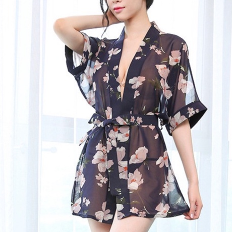 Áo choàng ngủ voan hoa xuyên thấu nhiều hoạ tiết  ACH005 - QuinBee | BigBuy360 - bigbuy360.vn