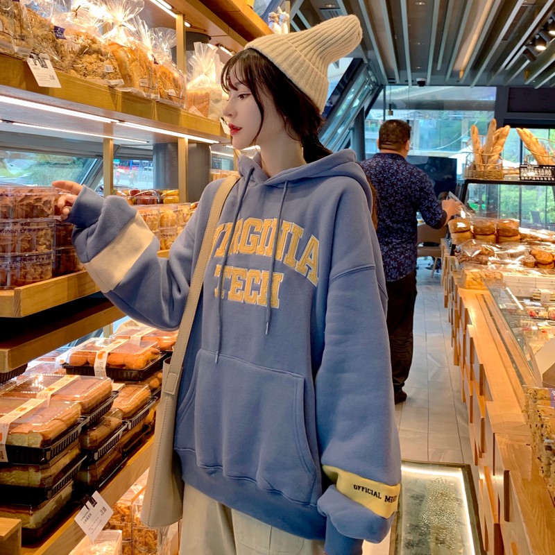 Áo hoodie tay dài kiểu dáng trẻ trung năng động cho nữ | BigBuy360 - bigbuy360.vn