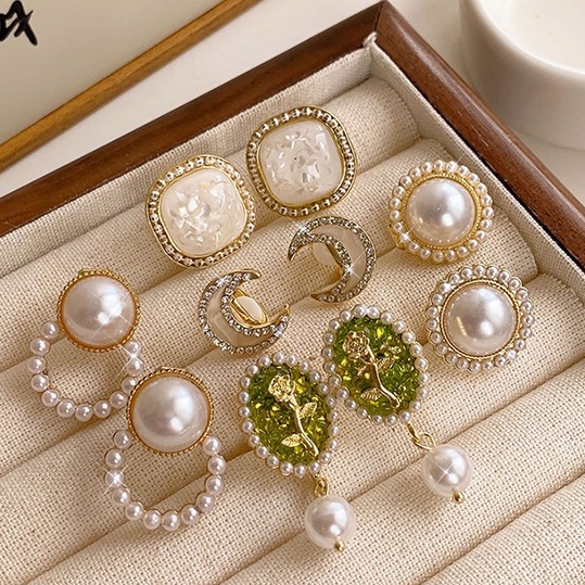 Set 5 Khuyên Tai Thời Trang Hàn Quốc