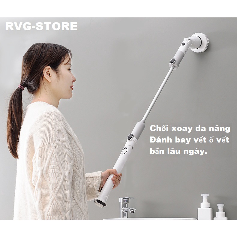 Chổi Cọ Tolet Thông Minh Tự Động, Máy vệ sinh Nhà Tắm JESOPB Thông Minh.