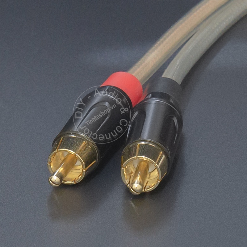 Dây chia AV 1 thành 2 DIY 0.5 đến 5 mét - RCA splitter male to 2 male cable