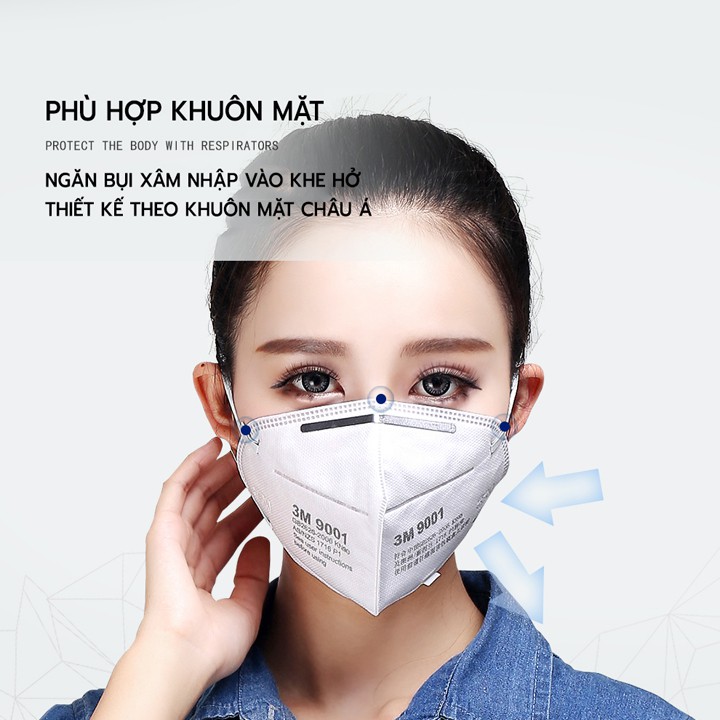Khẩu Trang 3M 9001V, 9042V, 9541V, N95.. Có van thở - BATASO | BigBuy360 - bigbuy360.vn