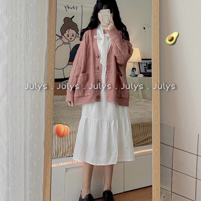 [Mã SKAMSALEP6 giảm 10% tối đa 100K đơn 150K] Đầm Nơ Ngực - Váy Nữ Tay Bồng Dáng Suông 2 Màu | BigBuy360 - bigbuy360.vn