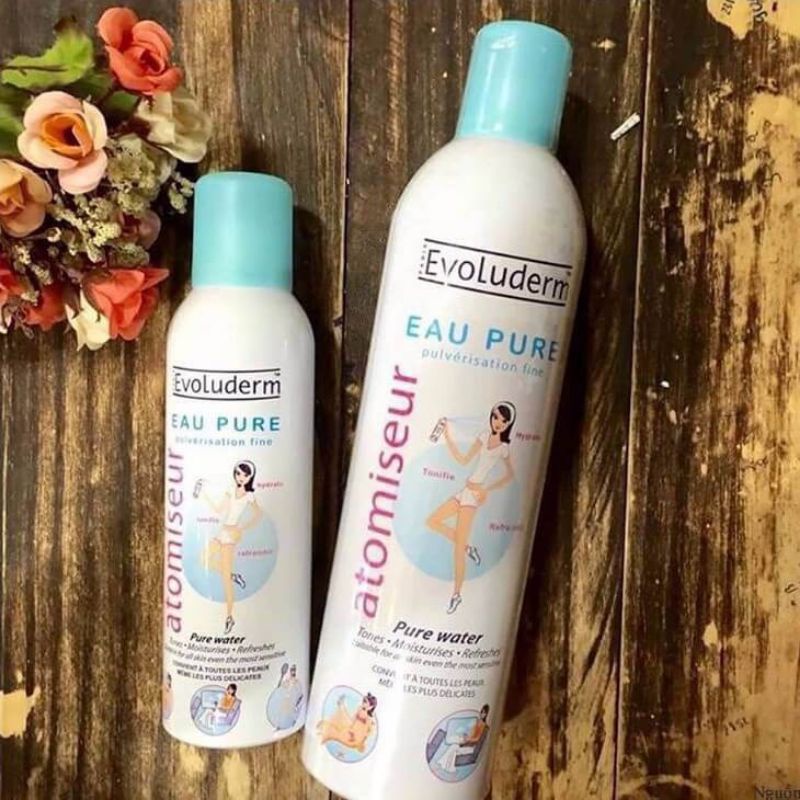 Xịt khoáng Evoluderm chai 400ml hạn dùng 2024 mới fullseal dc tặng ko dùng bán rẻ