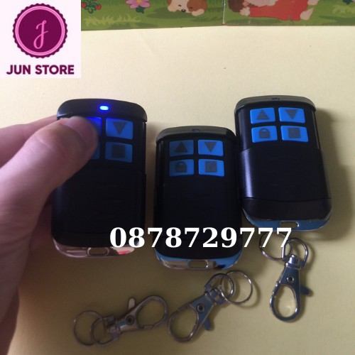 Remote cửa cuốn 8 mã gạt 433 MHZ chống nước pin siêu bền