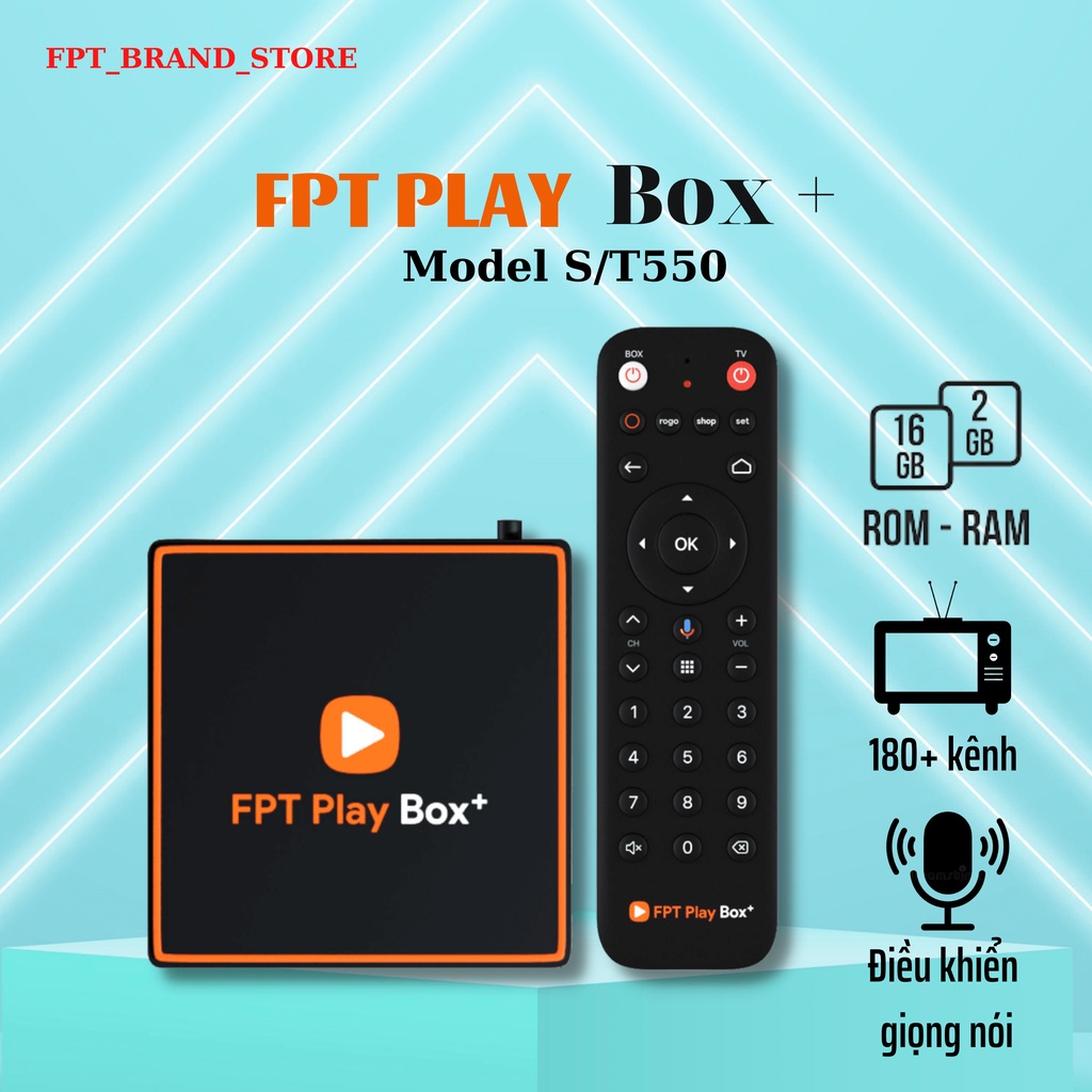 FPT PLAY BOX+ 2020 FPT TELECOM Mode 550 Android TV + 4K RAM 2GB Tích Hợp thumbnail