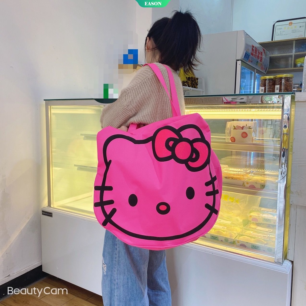Sanrio Túi Xách Đeo Vai Hoạt Hình Hello Kitty Sức Chứa Lớn 2021 Thời Trang Cho Nữ