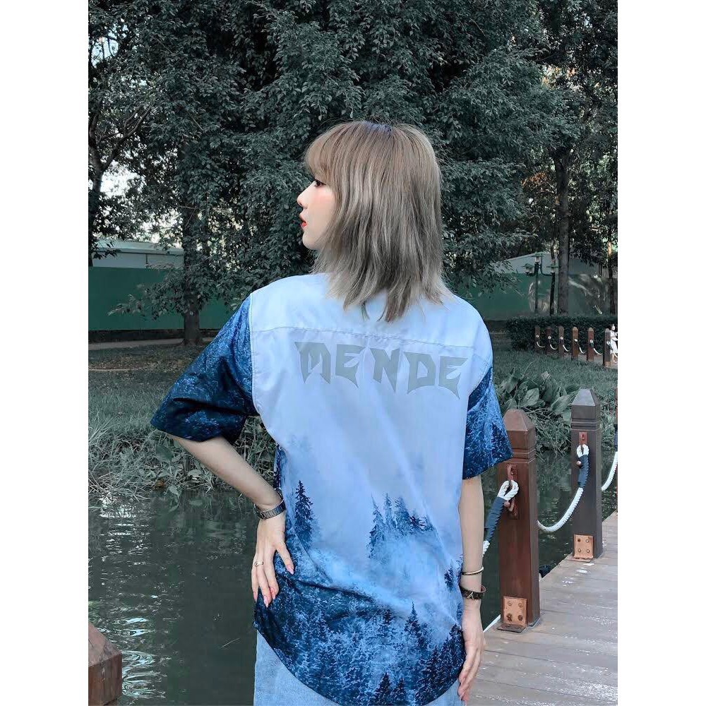 Áo Sơ Mi Nam / Nữ MENDE AQUA TREE Sơ Mi Lụa Mềm CNK 100% | CHUẨN CAO CẤP 1:1 LOCAL BRAND l Size 40 - 100 Kg | BigBuy360 - bigbuy360.vn