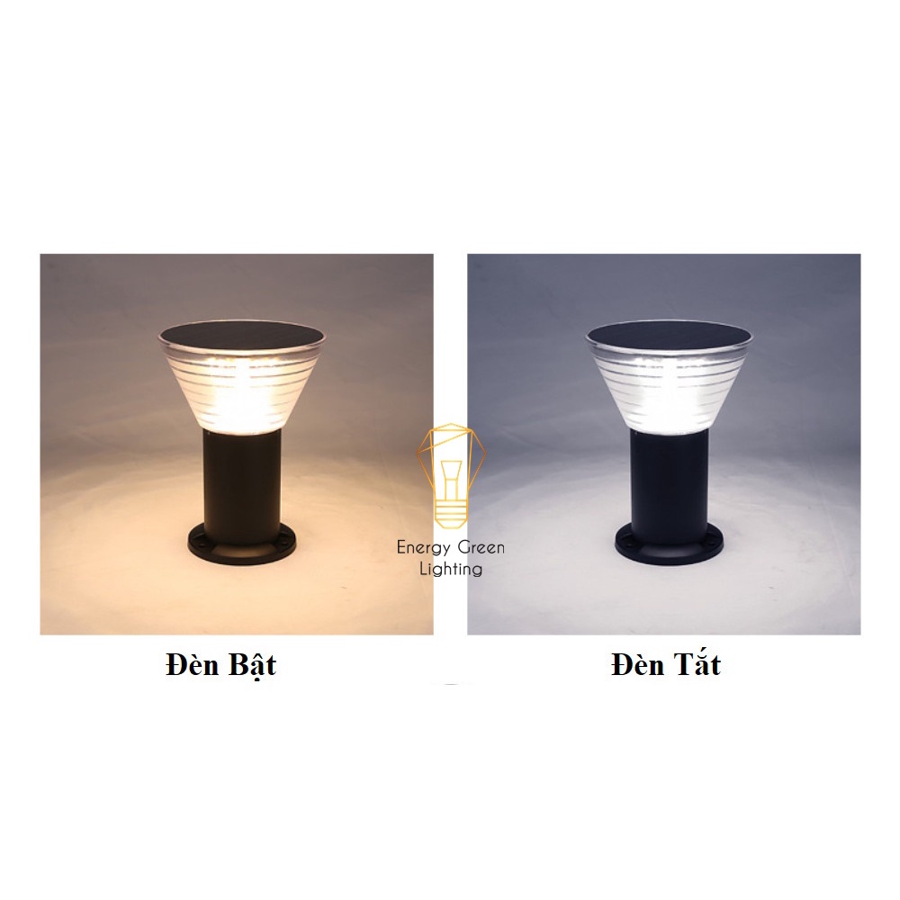 Đèn Cột Sân Vườn Energy Green Lighting Hình Nón DSV-2130 - Chiều Cao 30cm - Sử Dụng Điện Và Dùng Năng Lượng Mặt Trời