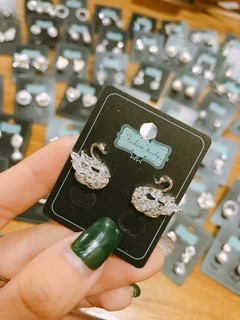 Hoa tai bạc 925