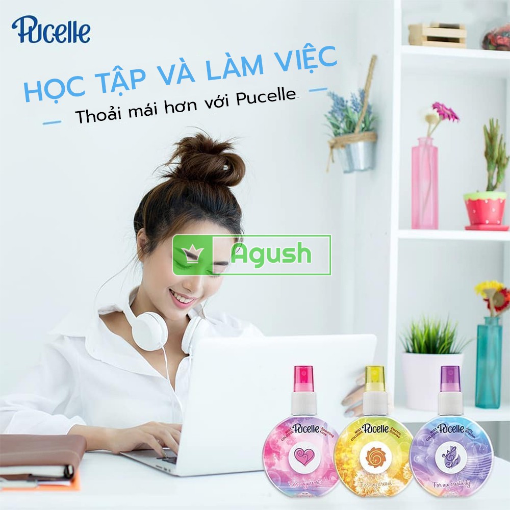 Nước hoa nữ lưu hương thơm lâu mini chính hãng Pucelle Perfect Getway 75ml ngọt nồng cho học sinh bé gái dạng xịt giá rẻ