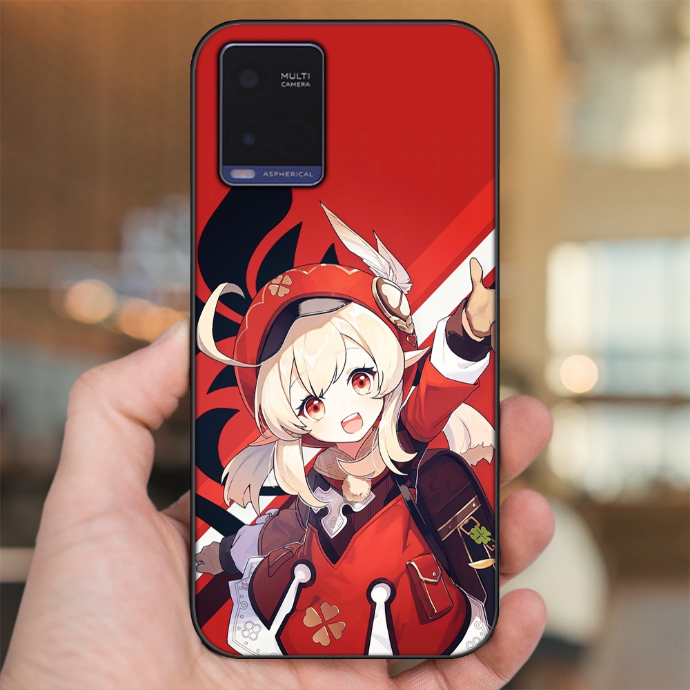 Ốp lưng Vivo Y21 viền đen in hình Klee Genshin Impact