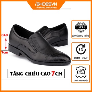 ISHO10PT (Giảm 10%) Giày tây nam tăng chiều cao, giày tây tăng chiều cao 7cm ISHOESVN IS304