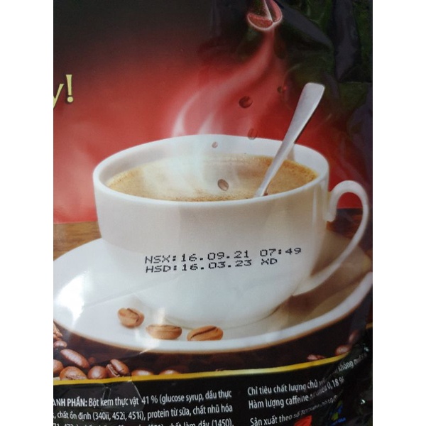 ♨️TÚI 24 GÓI CÀ PHÊ SỮA 3IN1 WAKE UP 456GR (24 gói x 19gr)