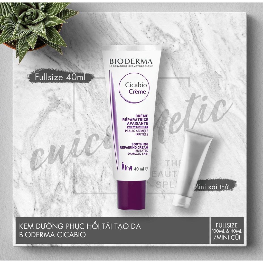 Kem phục hồi da Bioderma Cicabio Cream 40ml