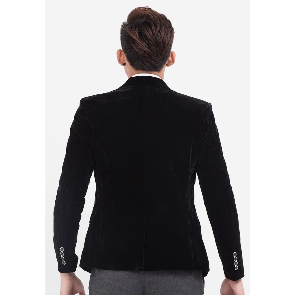 Áo vest nhung Titishop màu đen tay dài AVN41