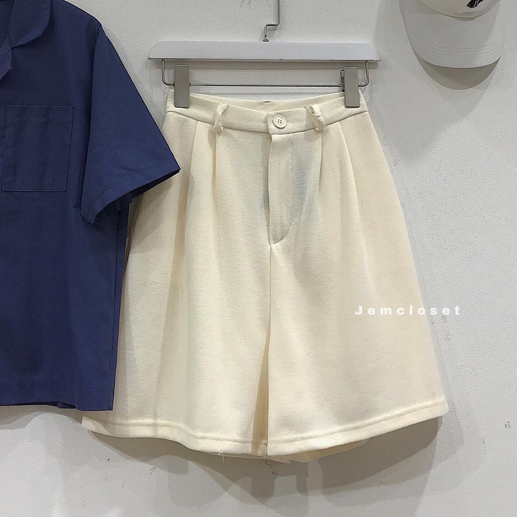 Quần short gân ống rộng NANI - 2707