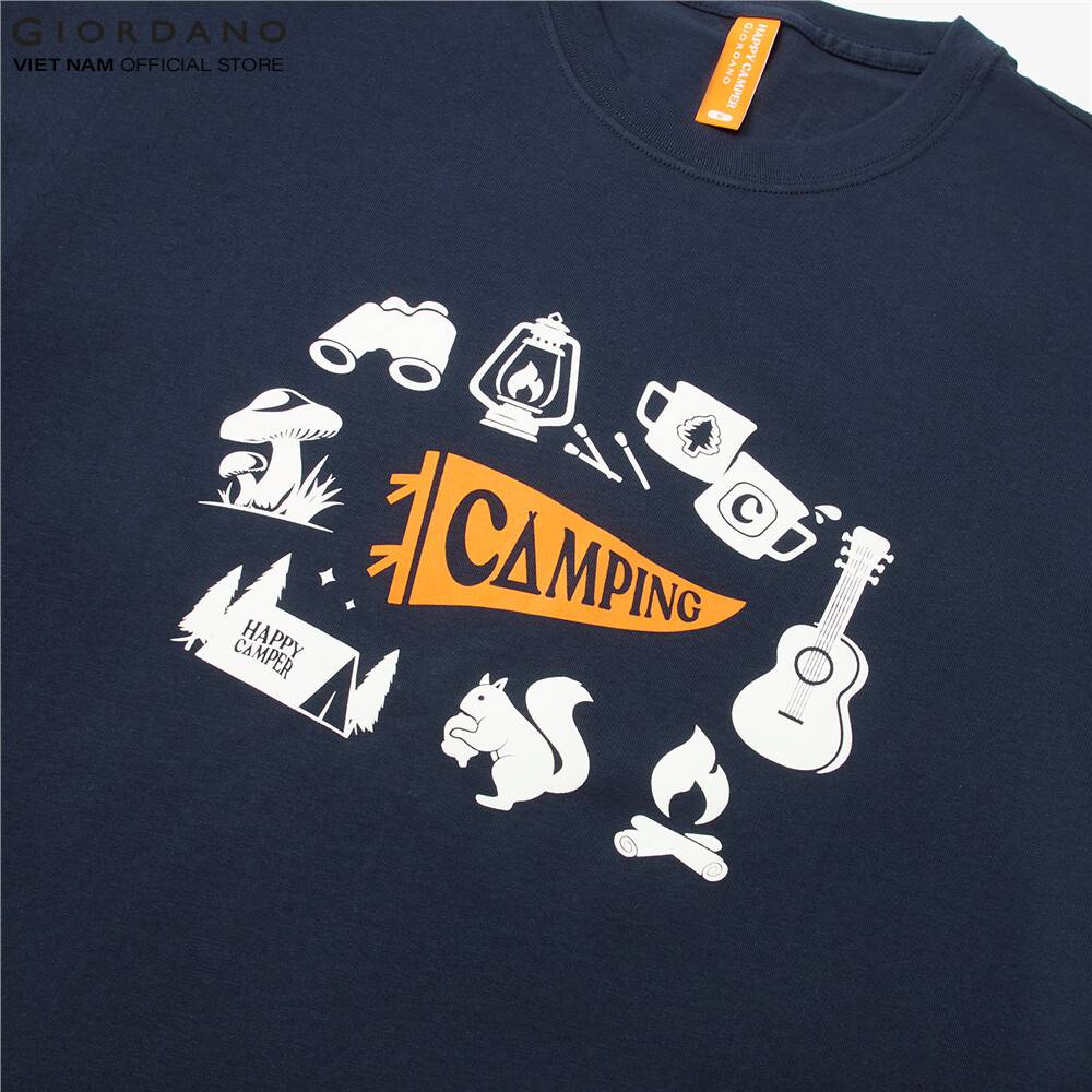 Áo Thun In Hình Ngắn Tay Nam Giordano 01091202