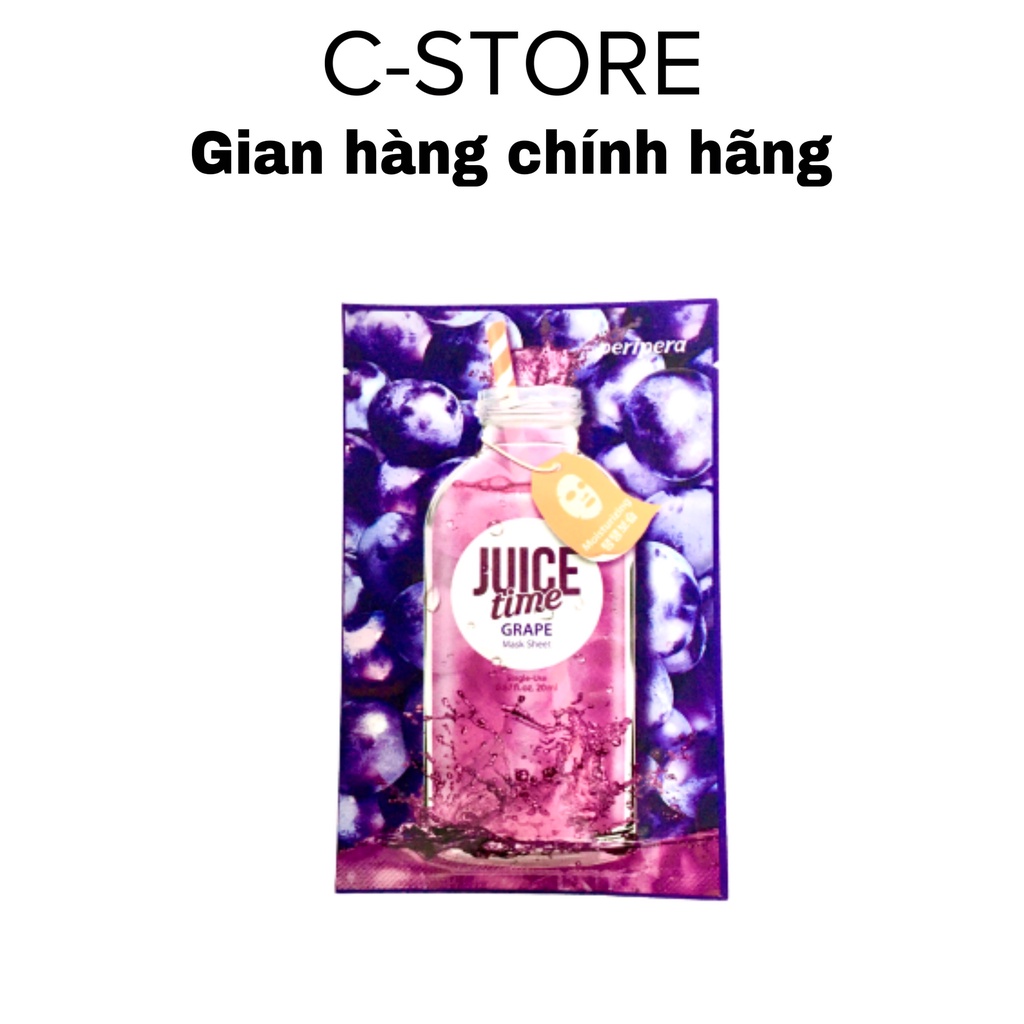 Mặt nạ giấy cung cấp dưỡng chất Peripera JuiceTime Mask Sheet 4 Strawberry Vitalizing 25ml - CSTOREVN