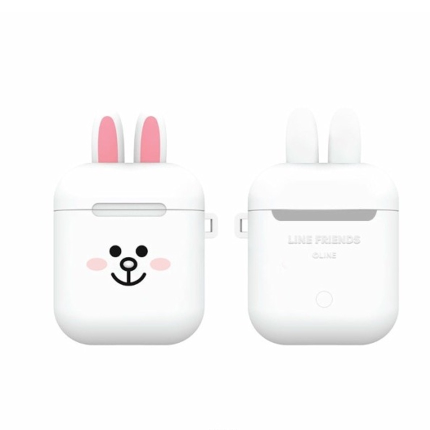 LINE FRIENDS Hộp đựng Airpods Hình khuyên loại D