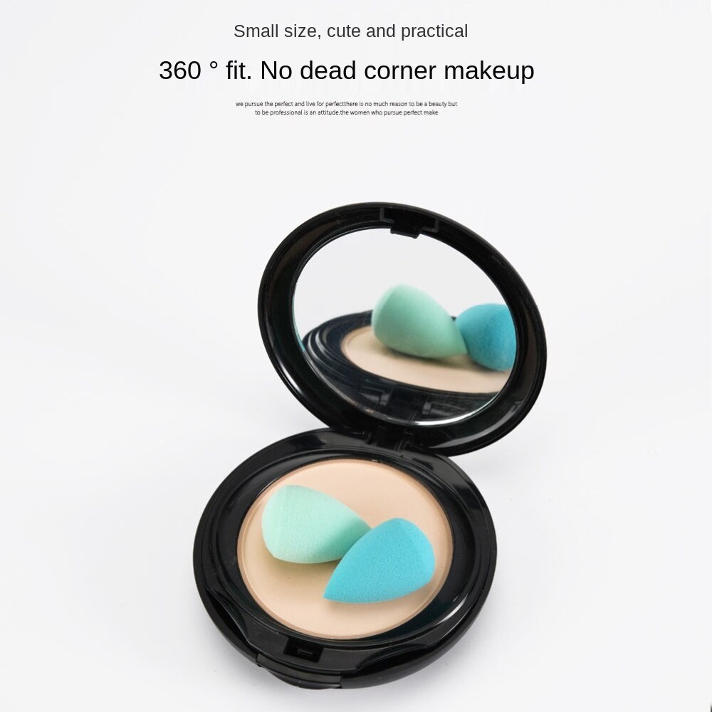 Mút trang điểm ướt và khô hình quả trứng mini màu sắc ngẫu nhiên tiện dụng