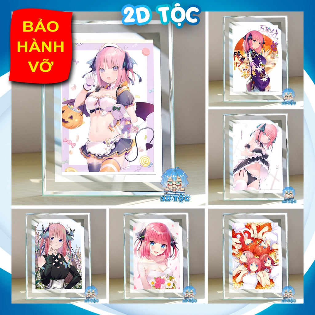 Khung kính Nakano Nino (5) Anime NHÀ CÓ 5 NÀNG DÂU - để bàn by 2D Tộc Shop