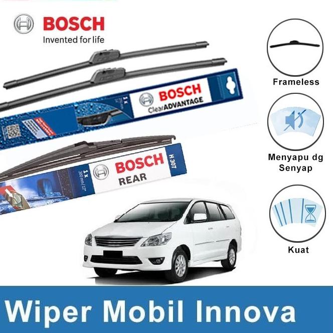 Nhập Khẩu Mới NhấtCần Gạt Nước Phía Trước Và Sau Bosch Phía Trước Và Sau Cho Toyota Kijang Innova 24" & 16" + H 307