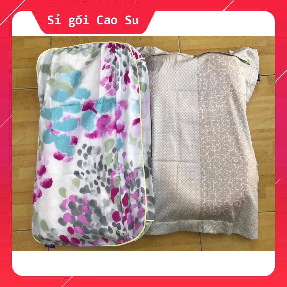 Vỏ gối, Áo gối cotton LIÊN Á dành cho người lớn(nhiều kích thước) - Sỉ Gối Cao Su