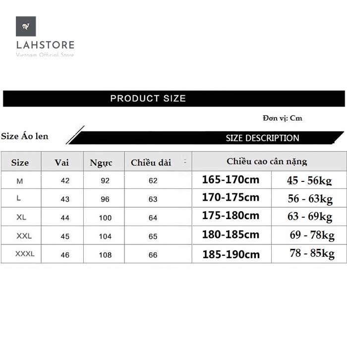 Áo khoác len nam cao cổ trần bông LAHSTORE, kiểu dáng thanh lịch, chất liệu dày dặn cao cấp