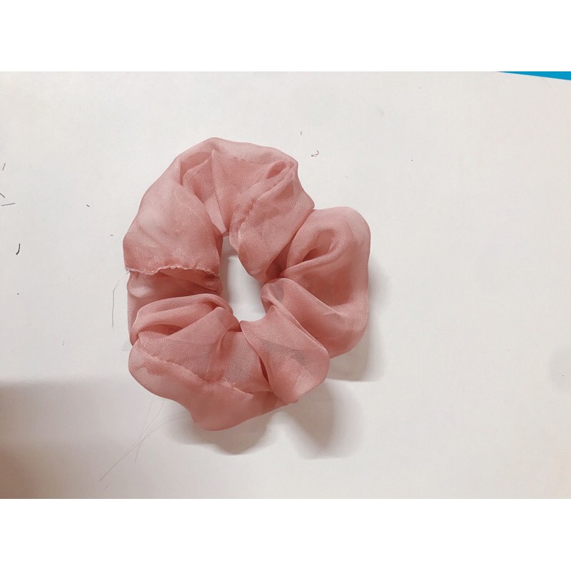 Dây buộc tóc vải voan tơ, chiffon nhiều màu sắc