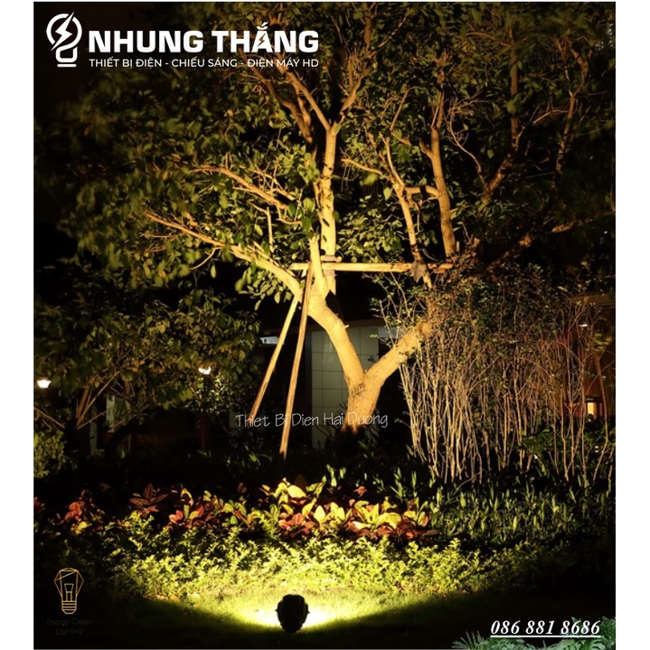 Đèn Rọi Cột,Rọi Cây,Rọi Tường YGS005 - Chiếu Điểm Ngoài Trời - Chống Nước IP65 - Công Suất 10w - Ánh Sáng Trắng,Vàng