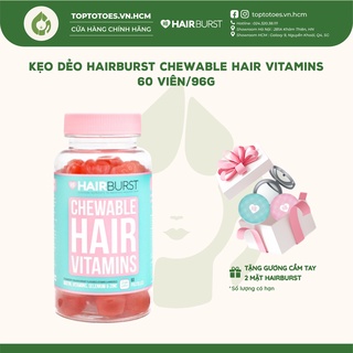 Kẹo Dẻo kích mọc tóc Hairburst Chewable Hair Vitamins 60 viên/ 96g [NHẬP KHẨU CHÍNH HÃNG 100%]