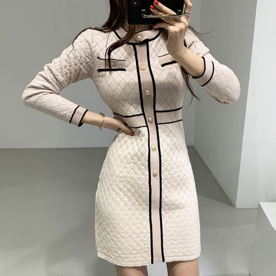 [Hàng order] Váy len body đầm len dệt kim gợi cảm ulzzang Hàn Quốc V59