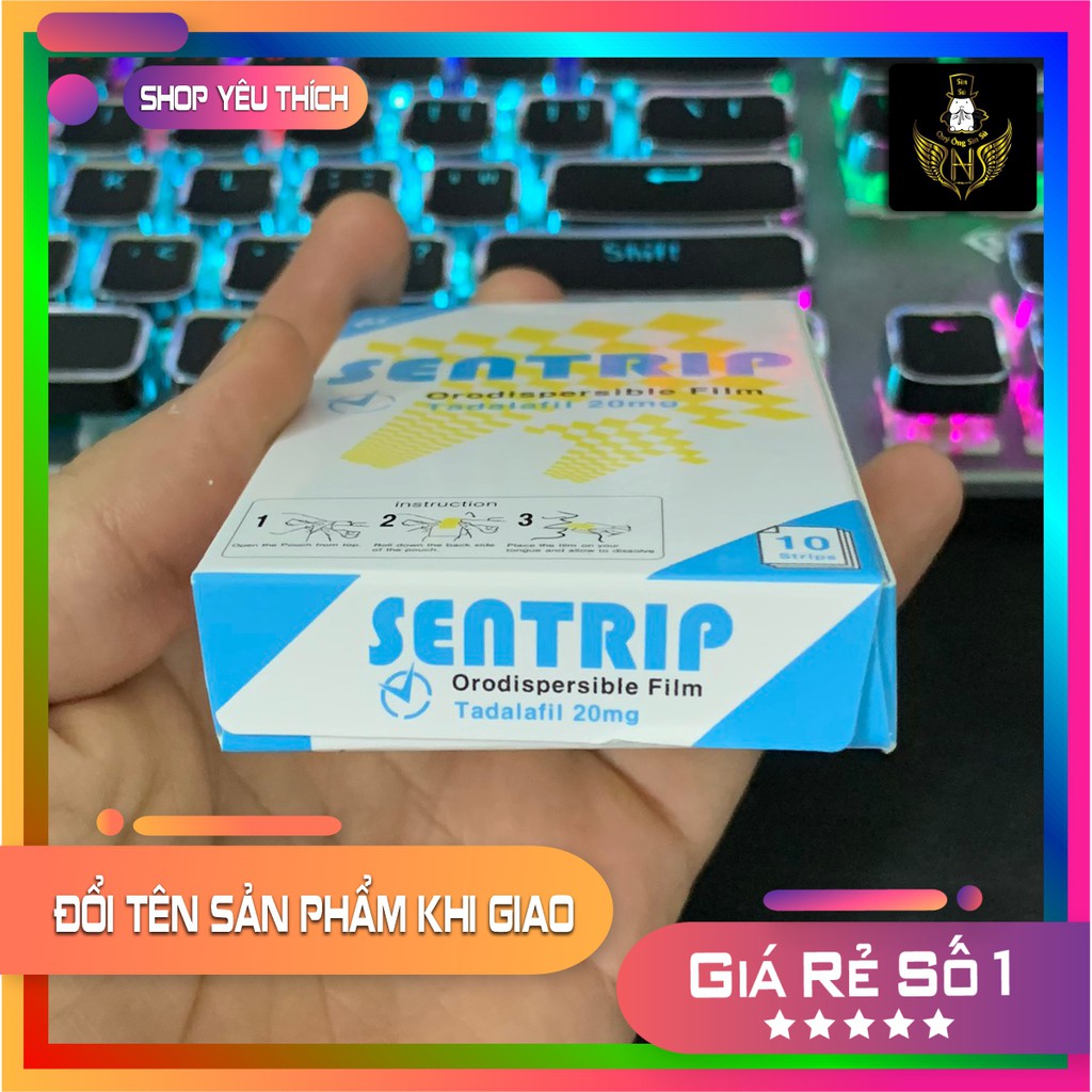 Tem lẻ SENTRIP 20mg từ Hàn Quốc - Chỉ NGẬm là CỨNG