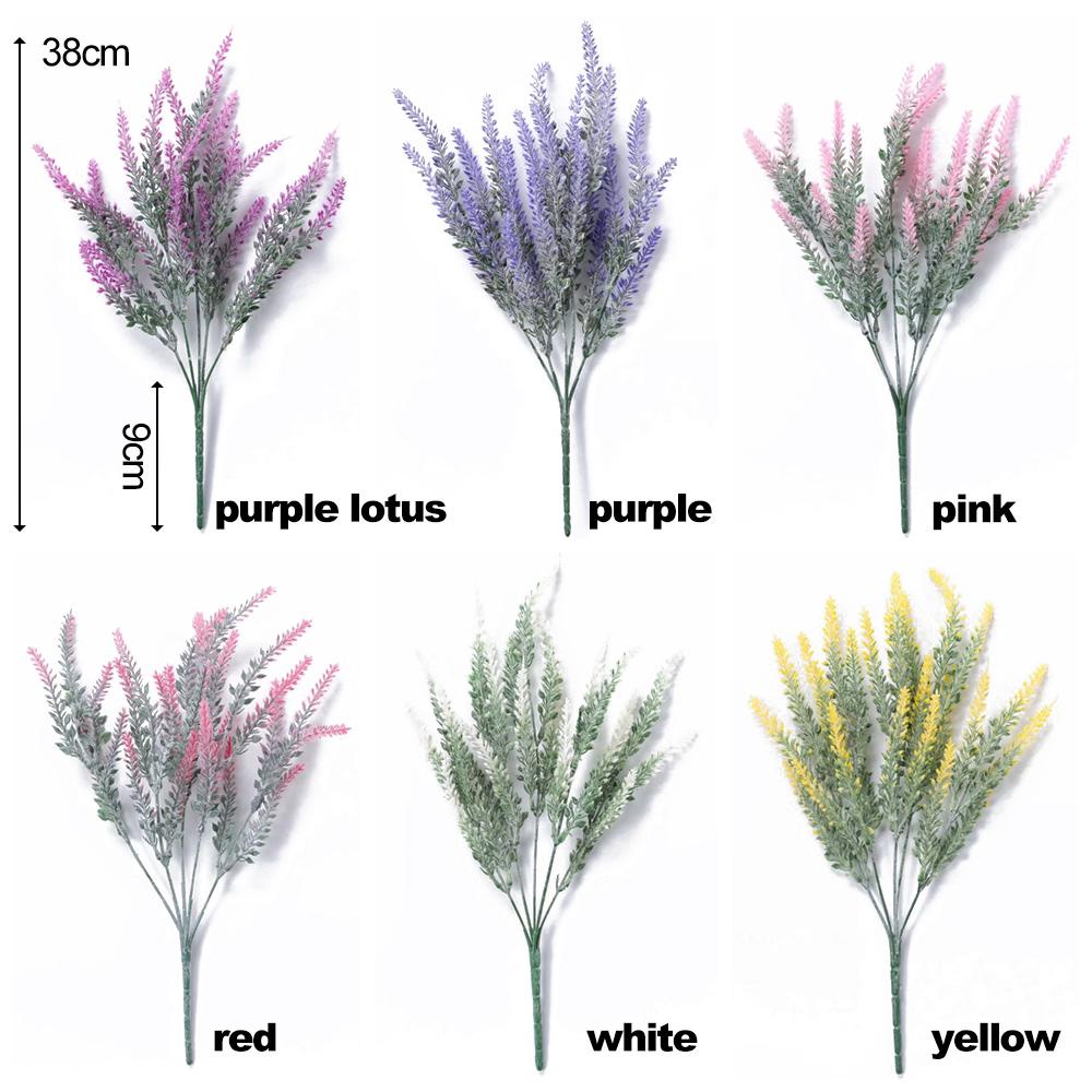 KUNHEV Set 4 Cành Hoa Oải Hương Giả Trang Trí Nội Thất