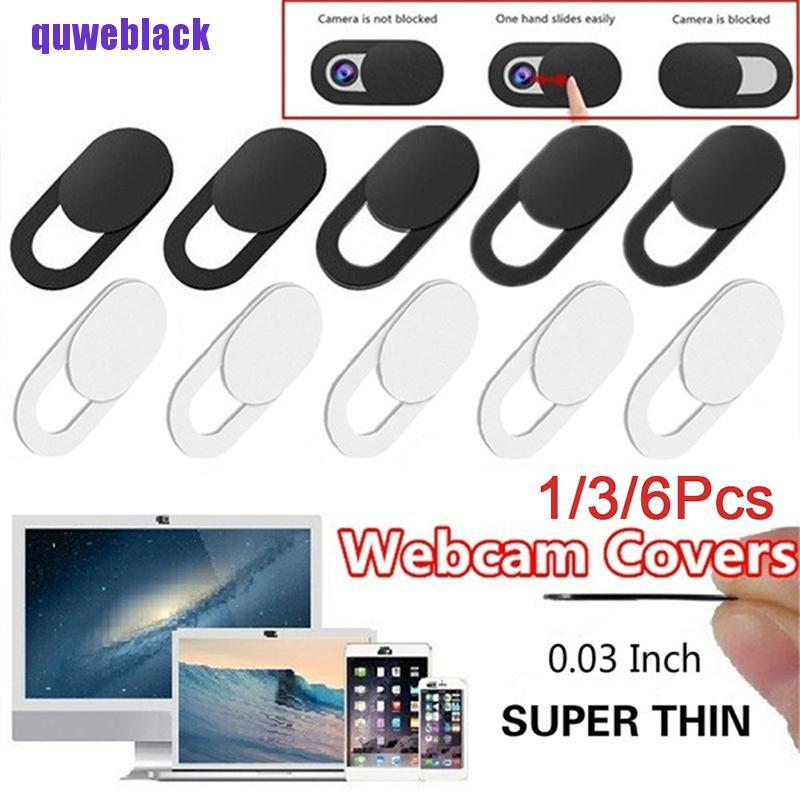 quweblack Ultra Thin Webcam Cover Slider Privacy Protection Camera Shutter Shield Stickers LYG