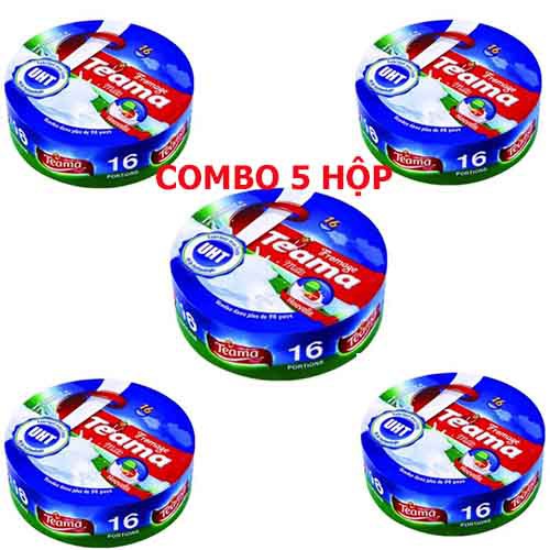 Combo 5 hộp phô mai Teama Ai Cập 16 miếng/hộp