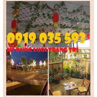 Lưới dù trắng trang trí