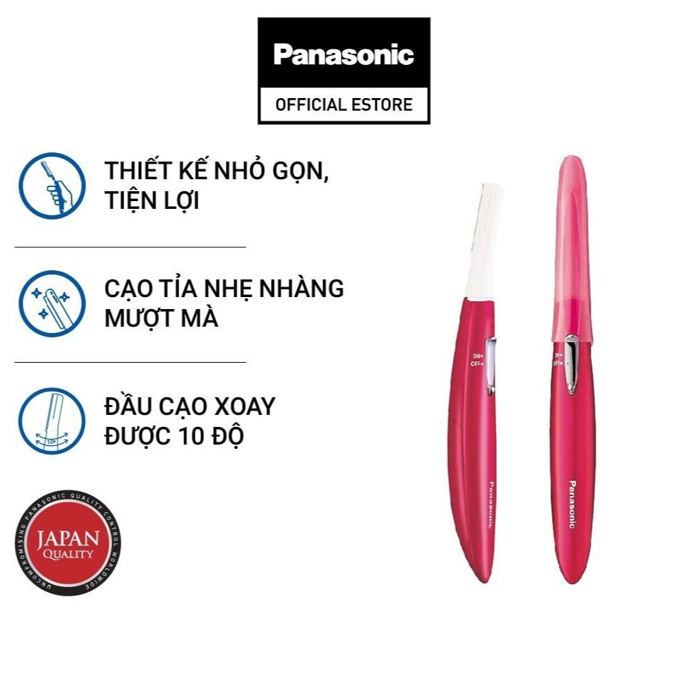 [MÃ COSPAN05 GIẢM 10% ĐƠN 600K] Máy Cạo Tỉa Lông Mày Đa Năng Panasonic ES-WF61 - Hàng chính hãng - Hồng