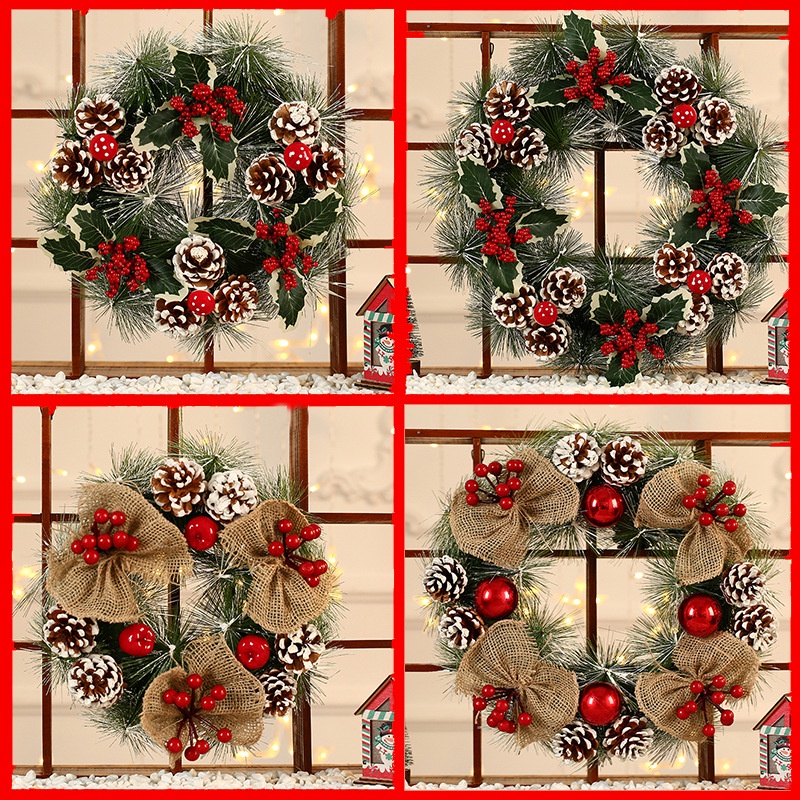 Vòng nguyệt quế trang trí Noel