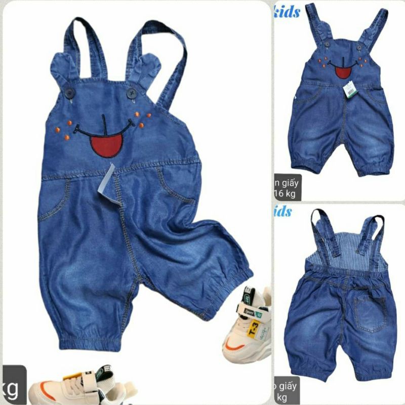 Combo 2 sản phẩm quần sooc, yếm jean, ngố jean cho bé 9_16 kg