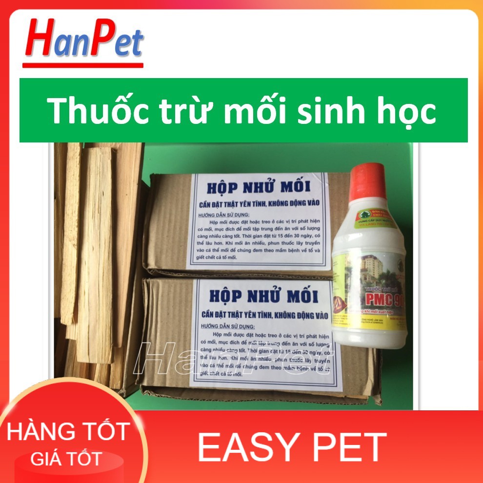 Diệt mối sinh học PMC90 Tiêu diệt mối tận gốc bằng thuốc PMC 90 (1 lọ thuốc nên mua kèm 2 hộp nhử mối) (có HDSD đi kèm)